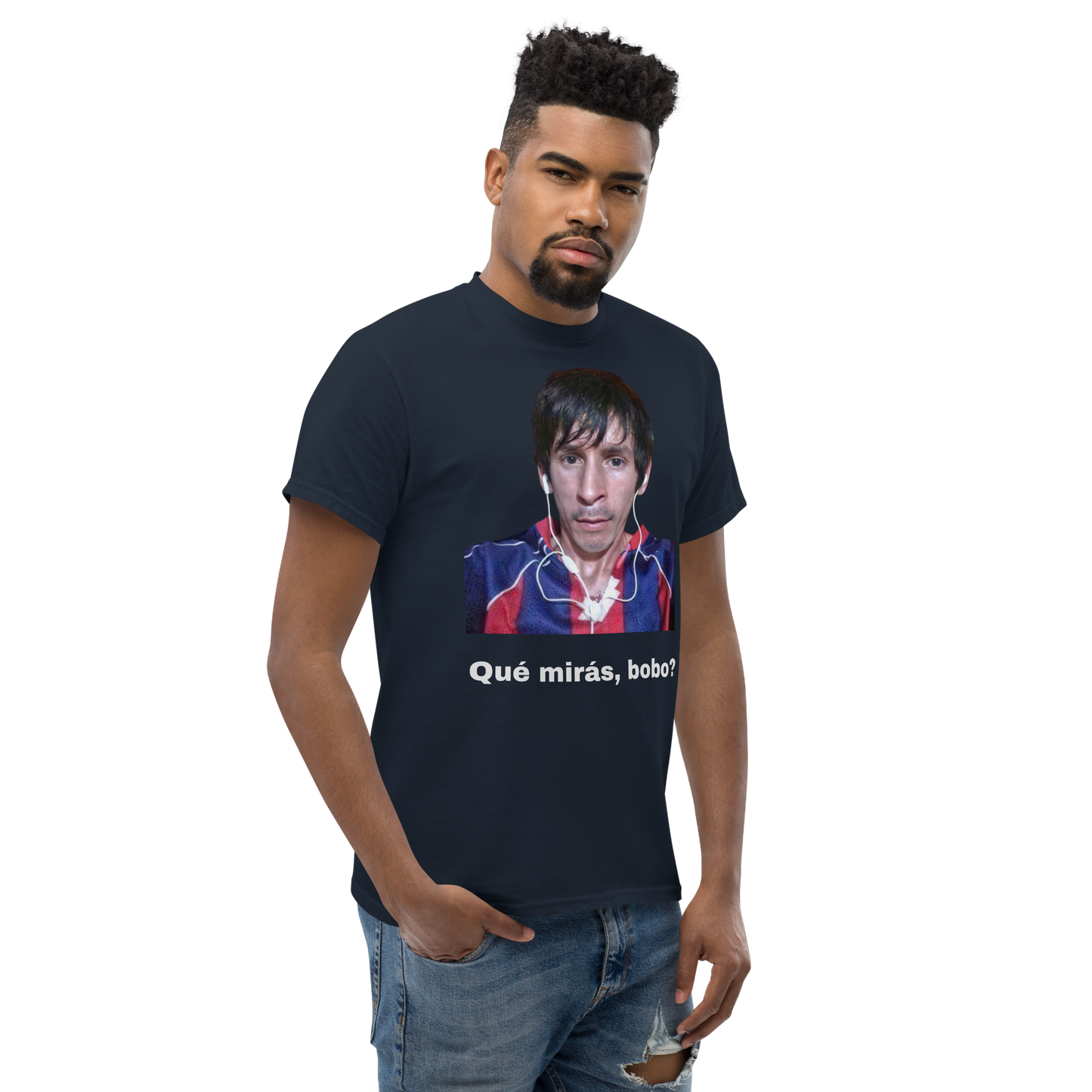 Que, miras, bobo?